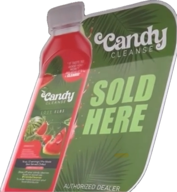 Candy Cleanse Window Cling